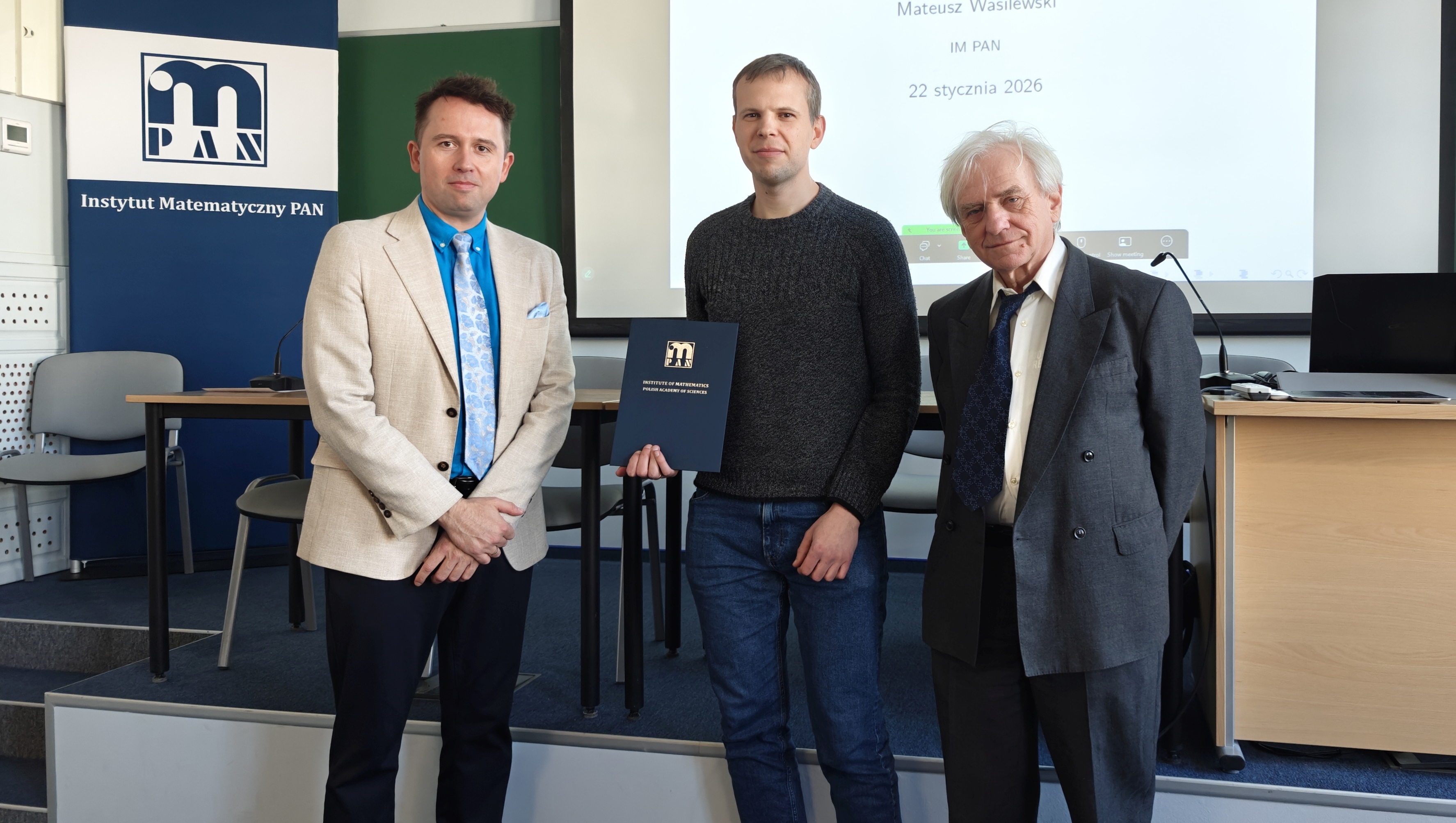 Ceremonial awarding of the habilitation diploma and Lecture by Dr hab. Mateusz Wasilewski