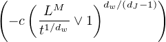 (   (        )        )
      LM---    dw ∕(dJ-1)
  - c t1∕dw ∨1